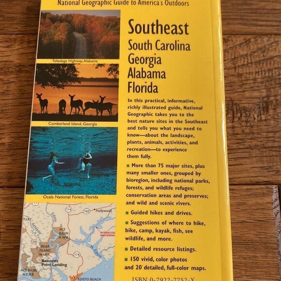 NATIONAL Geographic Guide To America's Outdoors Southeast Travel Guide Book - Picture 3 of 4